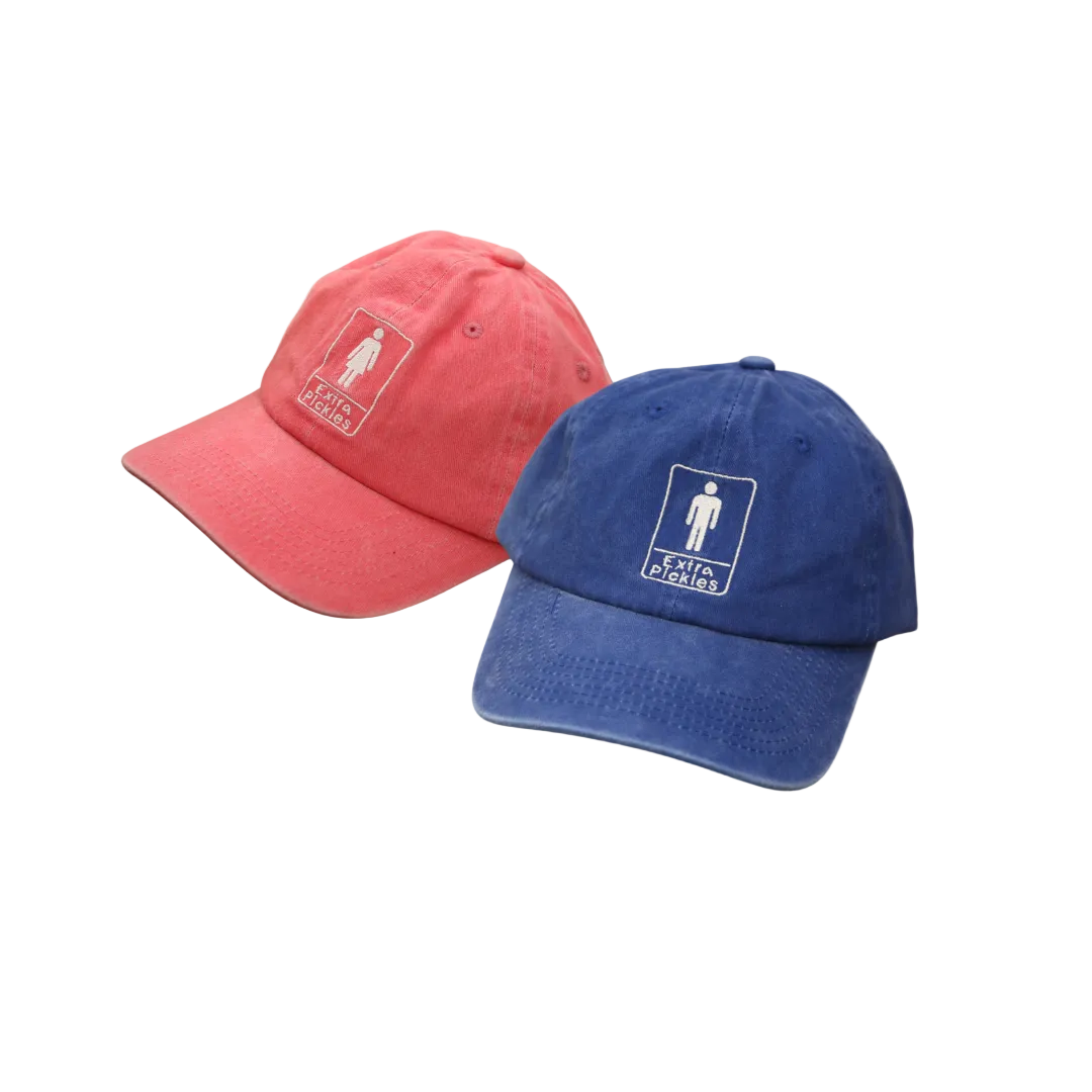 Men and Women's Bathroom Doubles Hats