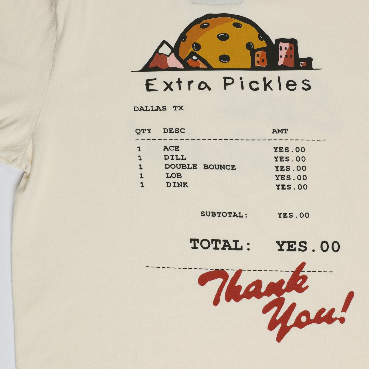 Receipt Tee | Creme